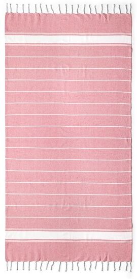 Serviette paréo personnalisée en coton 180 g/m² Denia rouge TAILLE UNIQUE ADULTE