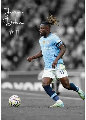 Uplifted Finds Famous Soccer Player Sports Poster   Football Athlete Highlight Moment Canvas Art 14 50 X 70 Cm Unframed