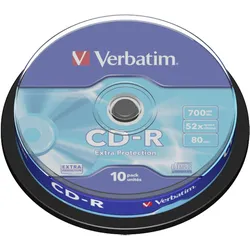 Verbatim - 10 x CD-R - 700 MB (80 Min) 52x - Spindel