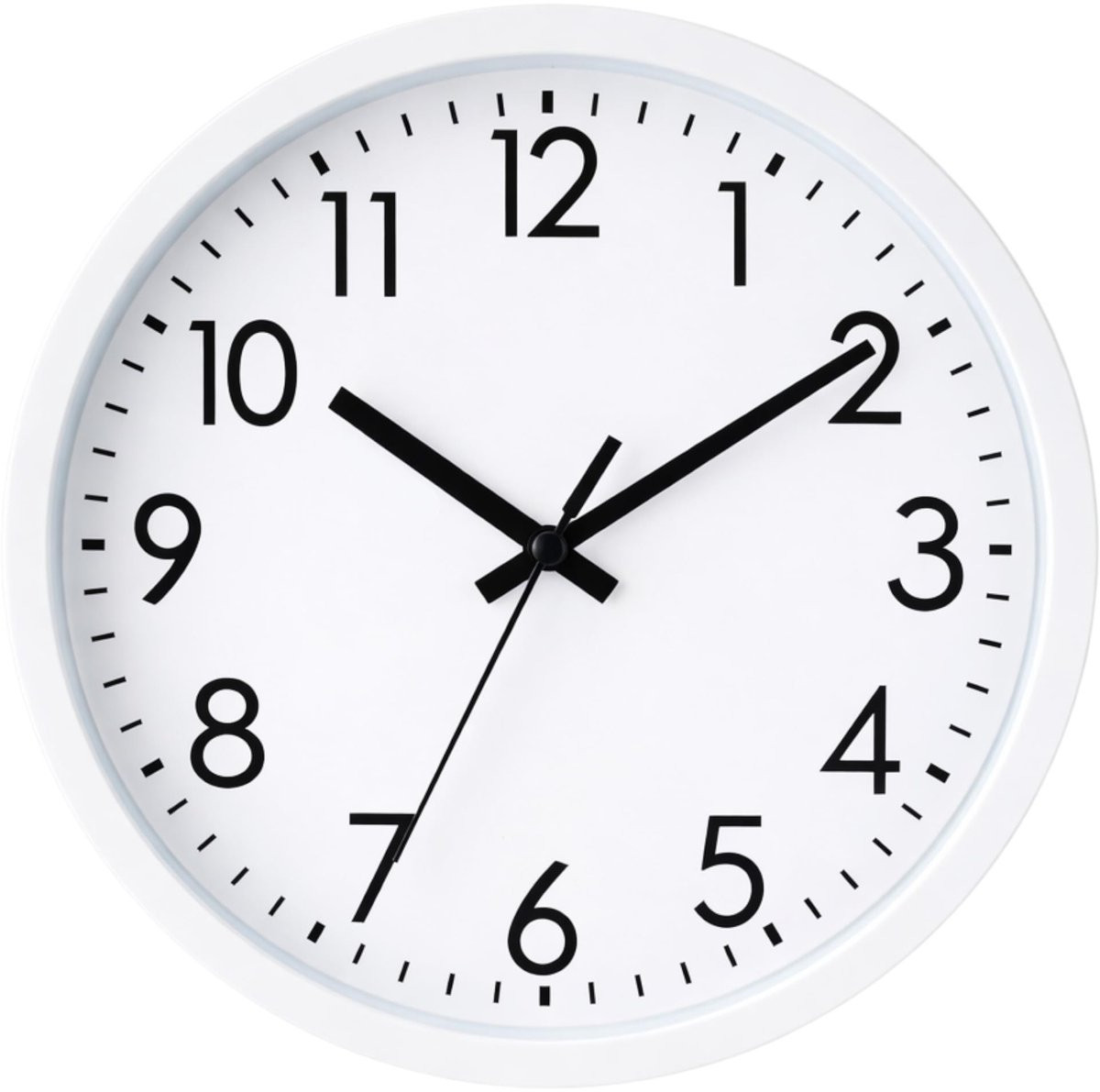 Aladdien Wandklok - Stille Quartz Analoge Klok met Modern Design - Diameter: 20 cm