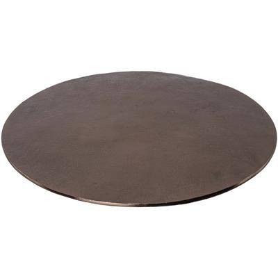 Platzteller CREATIV HOME, braun (anthrazit), H:0,5cm Ø:30cm, Aluminium, Untersetzer, im modernen Design