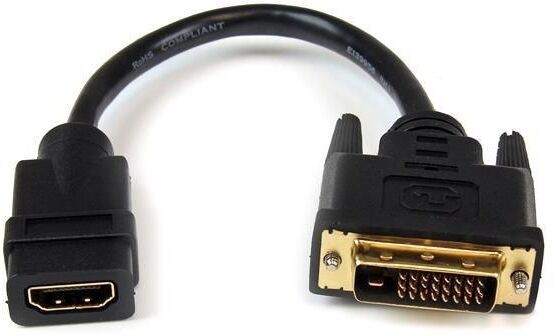StarTech.com HDMI to DVI-D Adapter Cable 0.2m - HDMI Female to DVI-D Male