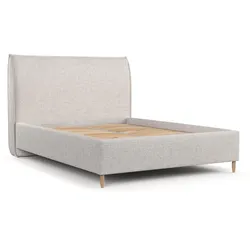 POLSTERBETT Mira 180/200 cm Hellbeige im Neve Stoff