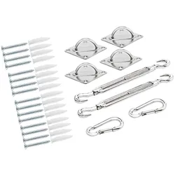 DETEX® Sonnensegel Befestigung Kit Sichtschutz Montage Material Komplettset