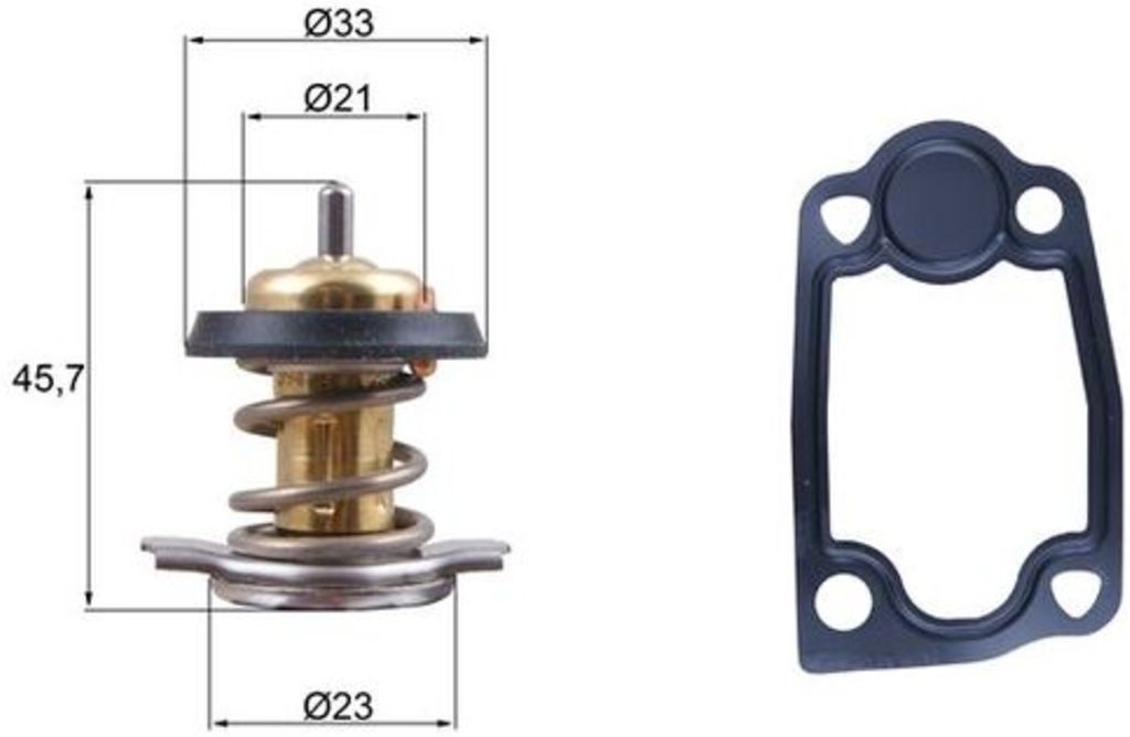 Thermostat d'eau MAHLE TX 266 79D