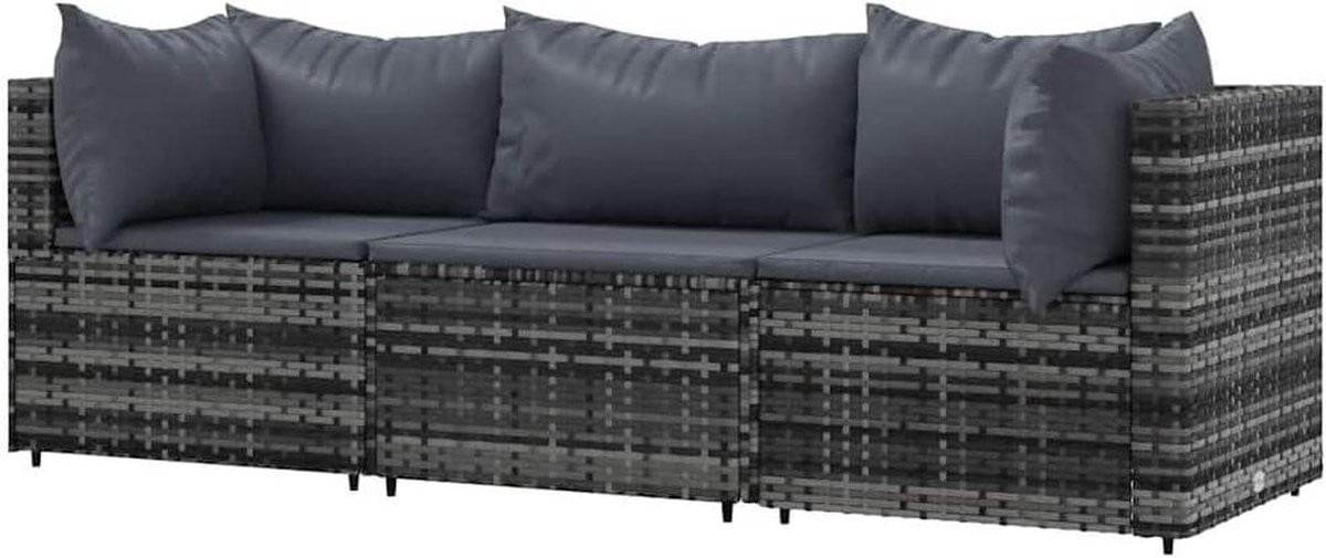 Modulaire tuin hoekbank loungeset voor buiten, B/D/H: 575 x 63 x 63 cm