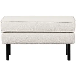 Hocker Rodeo aus Boucle-Stoff, modern gepolstert, Natur, elegantes Design für Dein Zuhause
