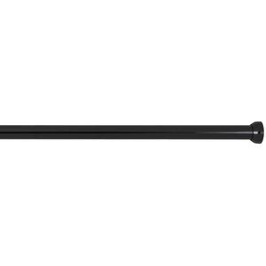 Wenko Duschvorhangstange Teleskop-Duschstange, 110 - 185 cm, ausziehbar, zum Klemmen, schwarz
