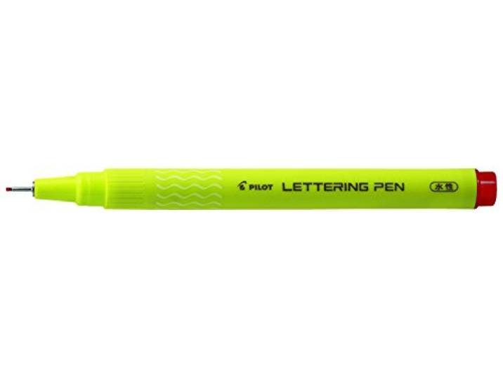 Pilot Lettering Pen fijn rood - viltstiften (rood, 0,3 mm, wit)