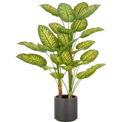 Kunstpflanze CREATIV GREEN "Dieffenbachia", grün, H:100cm, Kunststoff, Kunstpflanzen, Kunstpflanze, mit naturgetreuer Gestaltung