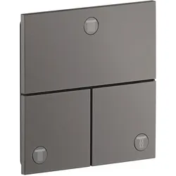 hansgrohe, Duscharmatur + Badewannenarmatur, AXOR ShowerSelect ID Ventil, 3 Verbraucher, Unterputz, eckig