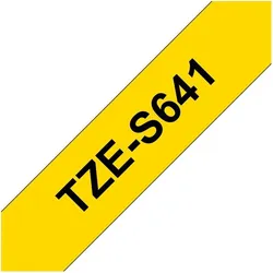 Brother, Beschriftungsband, Tzes641 Label-Making Tape Tz (1.80 cm, Schwarz, Gelb)