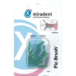miradent Pic-Brush medium Interdentalbürsten grün 12 St Zahnbürste
