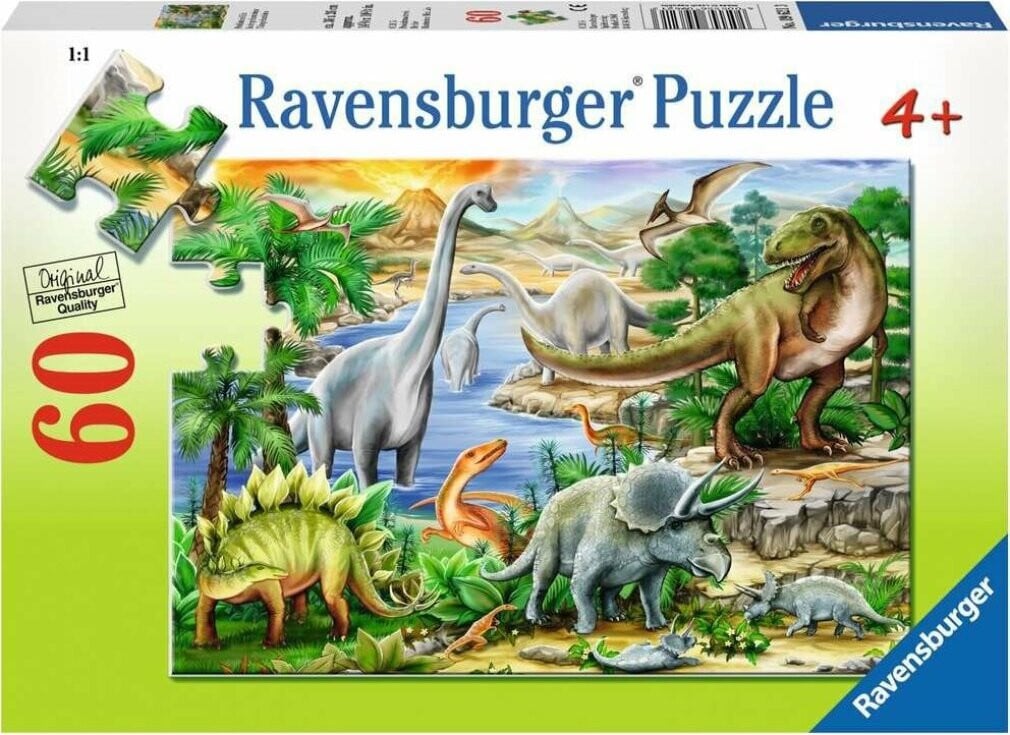 Ravensburger Puzzel Dinosaurus 60 stukjes voor kinderen vanaf 4 jaar