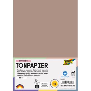 Folia Tonpapier 6373, A3, cappuccino, 130g/m², 50 Blatt