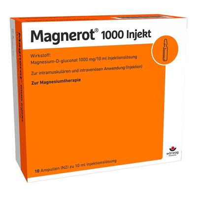 Magnerot 1000 Injekt Ampullen 10x10 ml