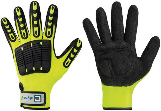 Gants Resistants ELYSEE T. 11 jaune/noir fibre synthétique EN 388 cat. II (0881/11)