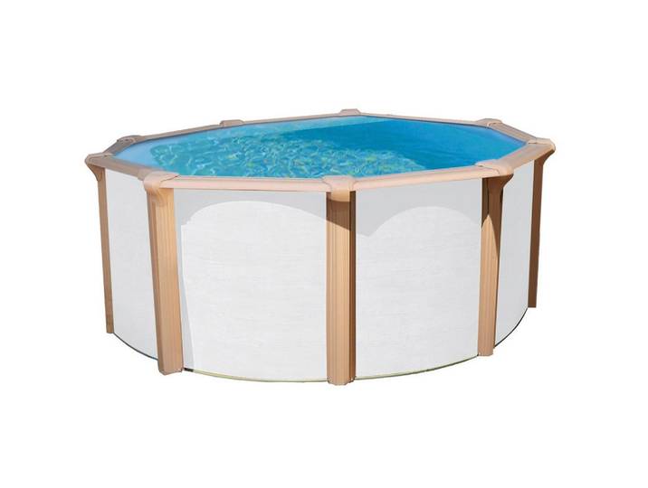 Pool Steely DE Luxe Supreme, Braun, Weiß, Kunststoff, 132 cm, Freizeit & Co, Pools & Wasserspaß, Pools, Aufstellpools