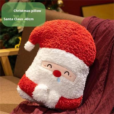 Modern Mode Marketplace Santa Claus Plush Toy Pillow, Cute Christmas Soft Doll, Elk Pillow, Holiday Decoration, Christmas Gift santa Claus