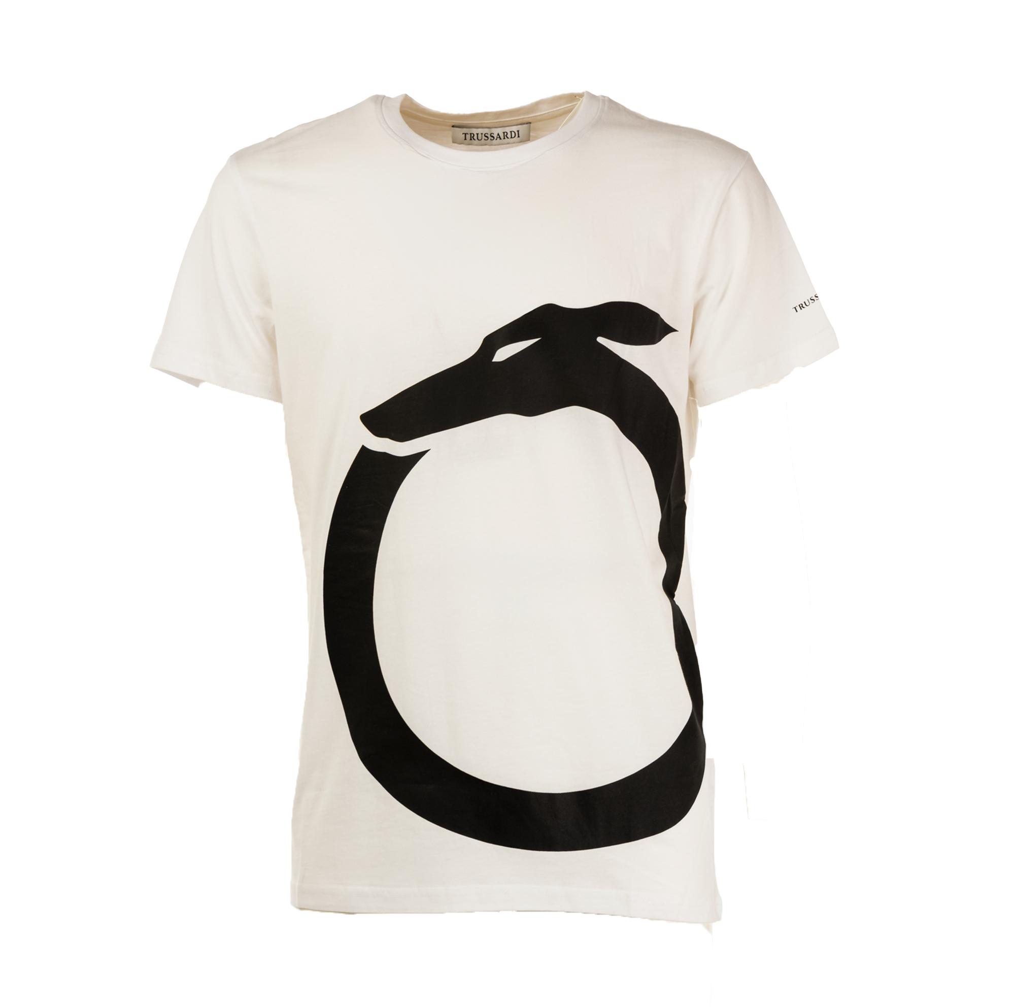 HERRN-T-SHIRT MIT KURZEN ÄRMELN UND EINFACHEM CREW-NECK MIT DRUCK