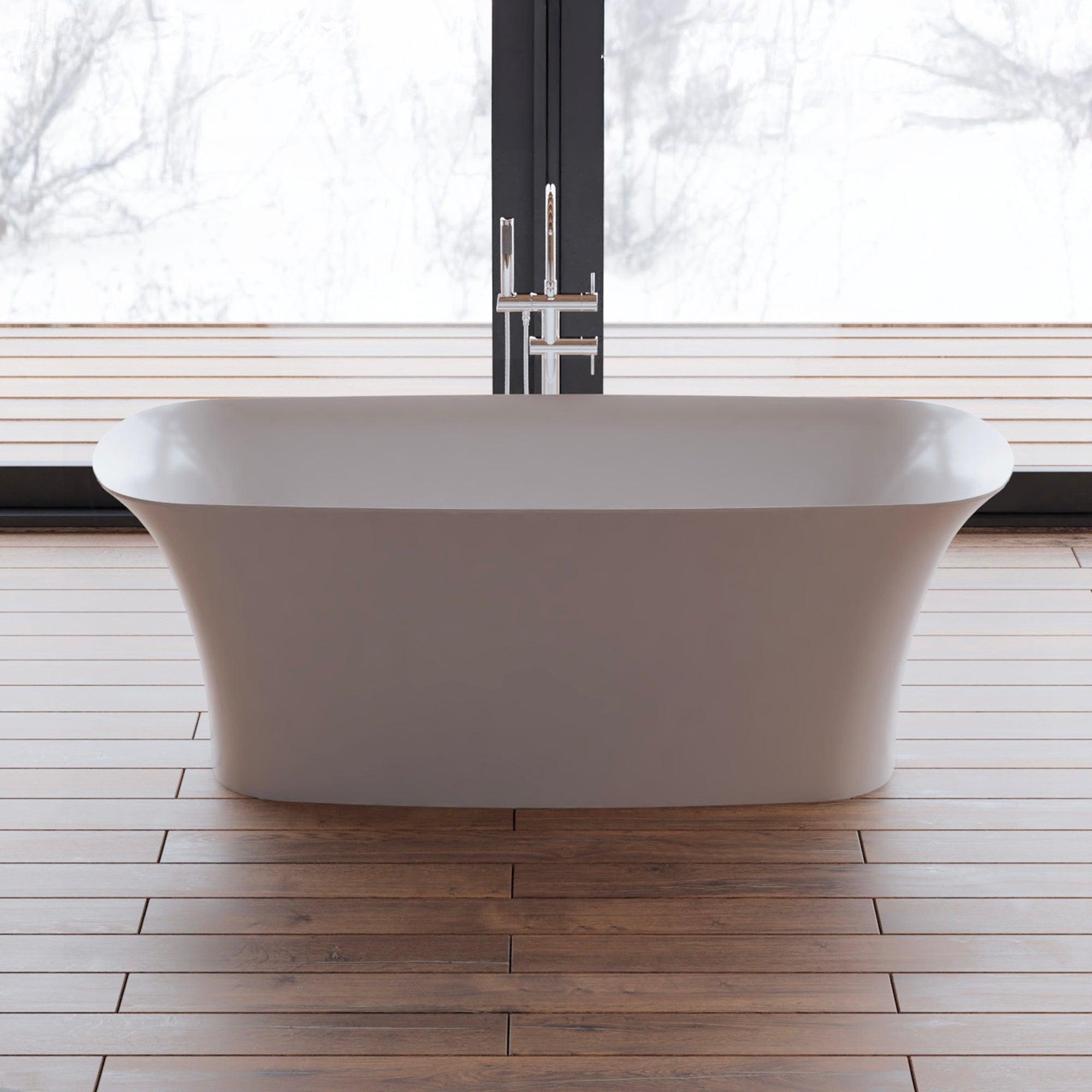 Freistehende Badewanne Bliss 170 weiß 170 x80 x58 cm