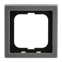 Rahmen einfach aus Edelstahl mit Anti-Fingerprint-Oberfläche, Maße 80 x 80 x 11 mm edelstahl, Retail