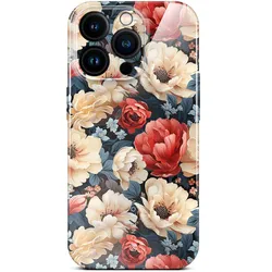 ONEFLOW Flower Cover iPhone 16 Pro Blumen Muster