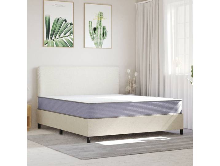 vidaXL Matratze Schaumstoff Mittelweich 180x200 cm