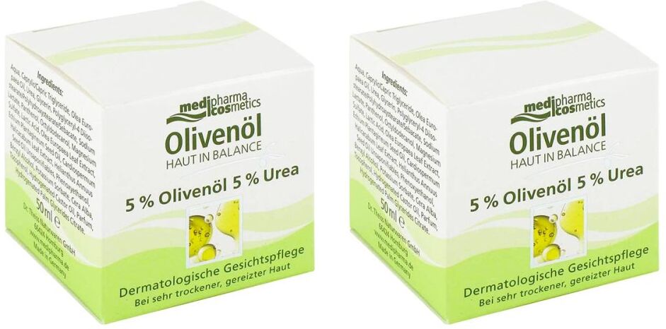 Medipharma Cosmetics Haut In Balance Olivenöl Gesichtspflege 5% 2x50ml