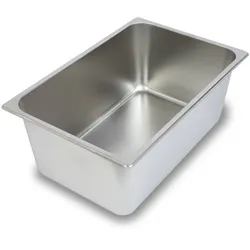 VERTES GN Behälter 1/1 Edelstahl, 200mm tief, temperaturbeständig -40°C bis +300°C, hygienisch, rostfrei, für Bain Marie & Gastro