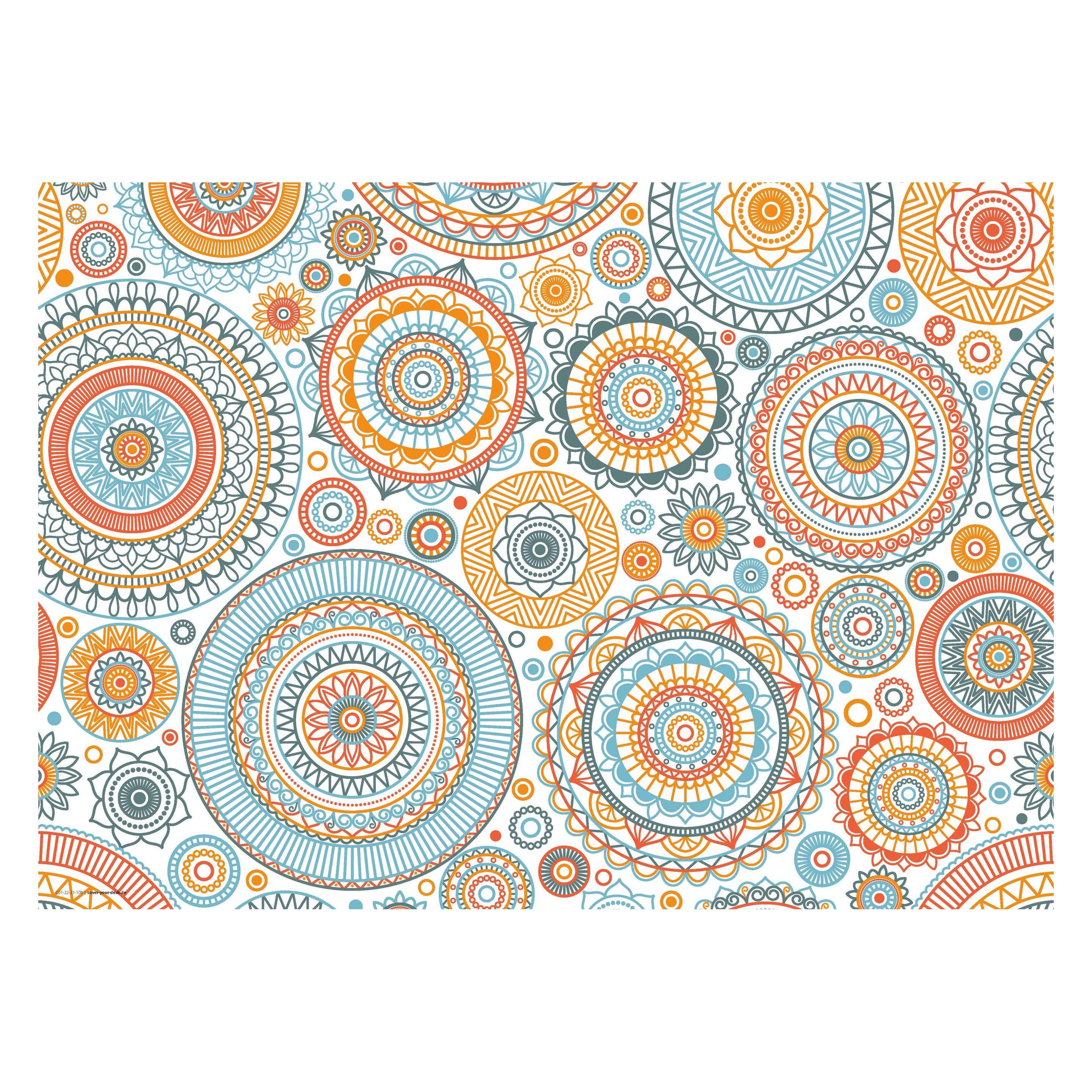 CoverYourDesk Schreibtischunterlage Mandala mit Kreisen (21557310)