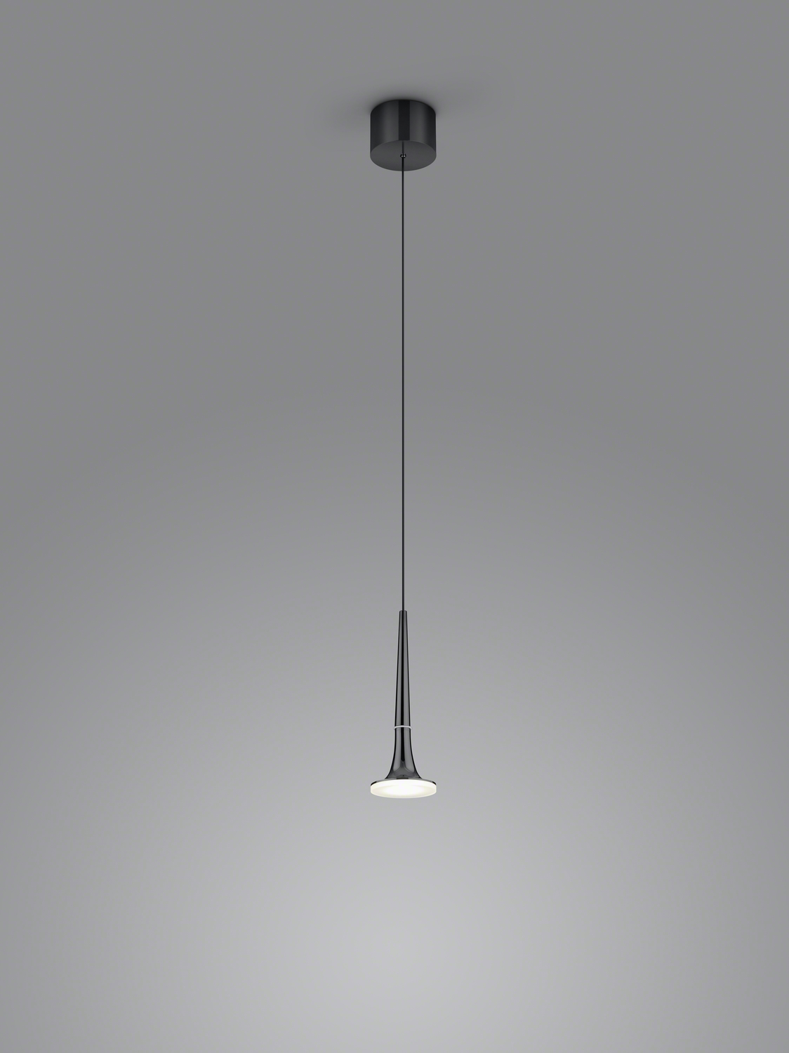 Helestra LED-Pendelleuchte FLUTE Schwarzchrom 16/2001.64 4022671117692