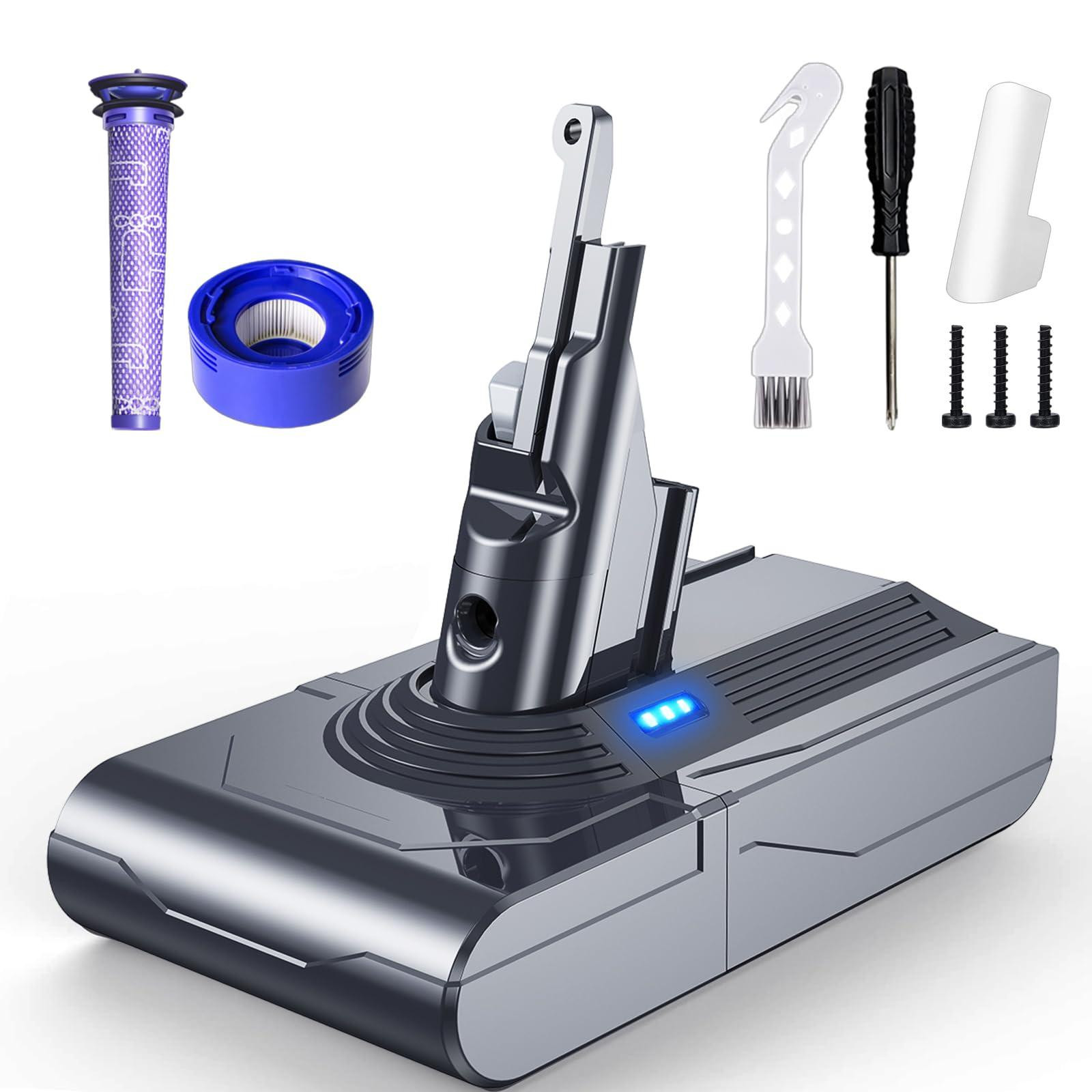 Dripio Vervangende Accu van 6000 mAh voor Dyson V8
