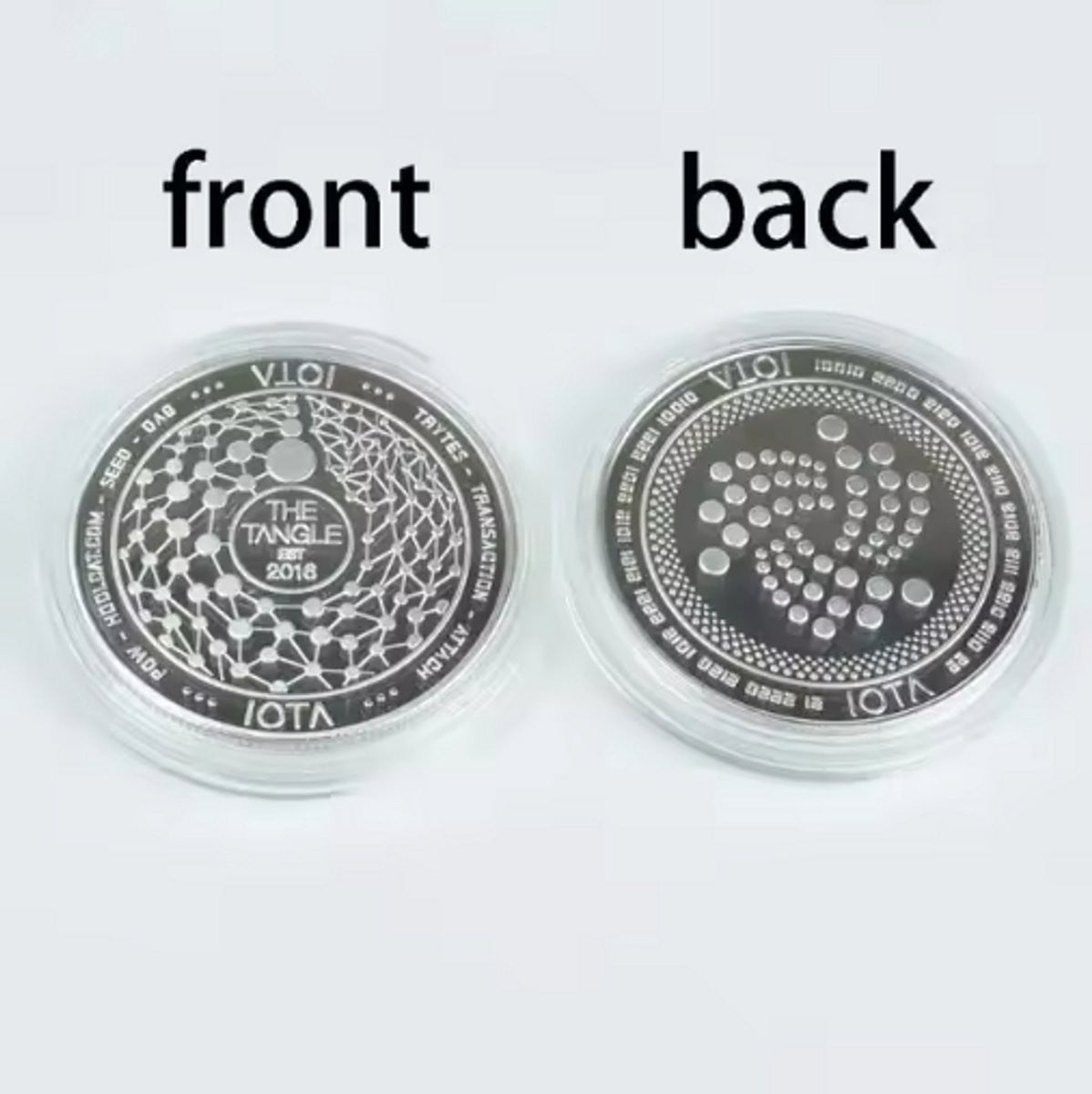 Jumada's Iota Cryptomunt Souvenir Verzamelaarsmunt - Zilverkleurig RVS