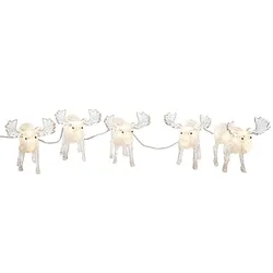 Konstsmide Weihnachtsbeleuchtung  LED Acryl Elche 5er-Set