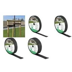 Bradas, Pflanzen Zubehör, Baum-Bindeband, PP, 50 mm x 25 m, schwarz aus Polypropylen, UV-beständig, zur Stabilisierung von (5 cm)