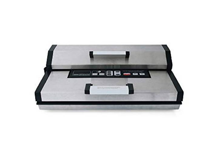 Maxxo VM Master Profi Vakuumiergerät 25L/Min 350W Automatik Vakuumiergerät Lebensmittel Doppelschweißen Edelstahl Rollenbreite bis 40cm