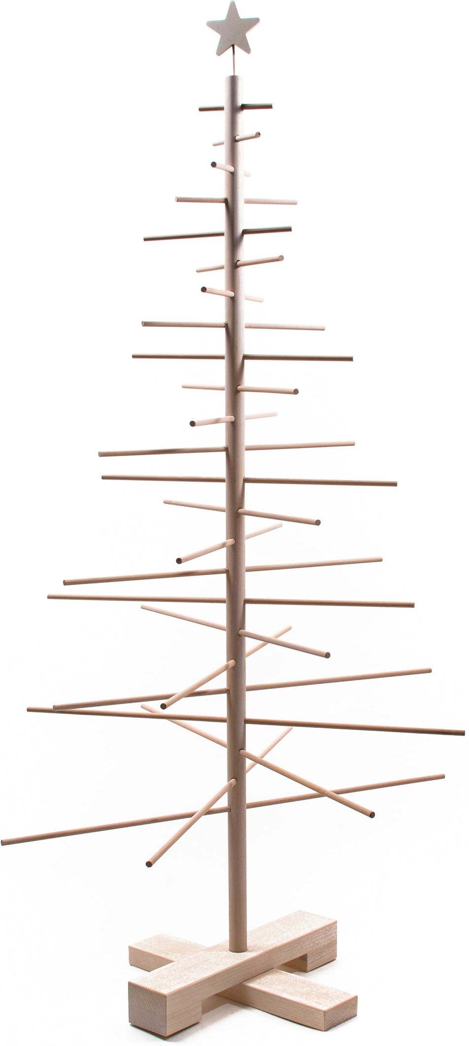 Dekobaum KREBS GLAS LAUSCHA "KGL03628, Weihnachtsdeko", beige (natur), H:125cm, Holzwerkstoff, Dekofiguren, Dekobaum, Höhe 125 cm natur B/H/T: 125cm