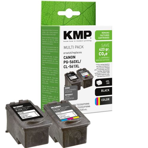 KMP C136V Vorteilspack kompatibel m. Canon PG560/CL561