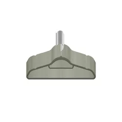 Kleiderbügel 20er-Set   , grau , Metall,Kunststoff,Stoff , Maße (cm): B: 43,5 H: 22,5