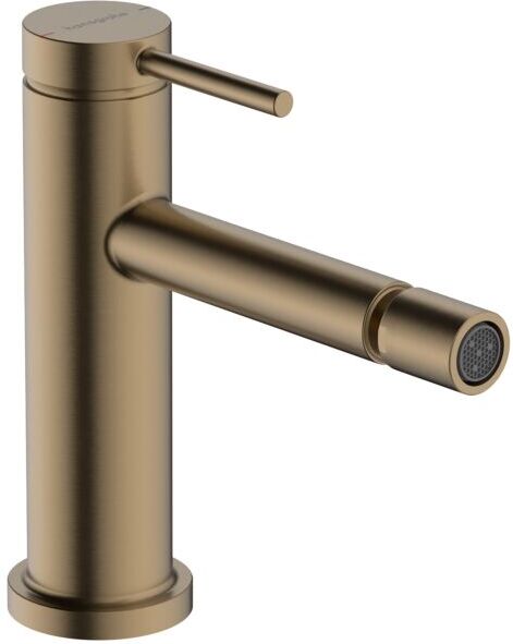 Hansgrohe Tecturis S Bidet-Armatur 73201140 mit Zugstangen-Ablaufgarnitur, brushed bronze