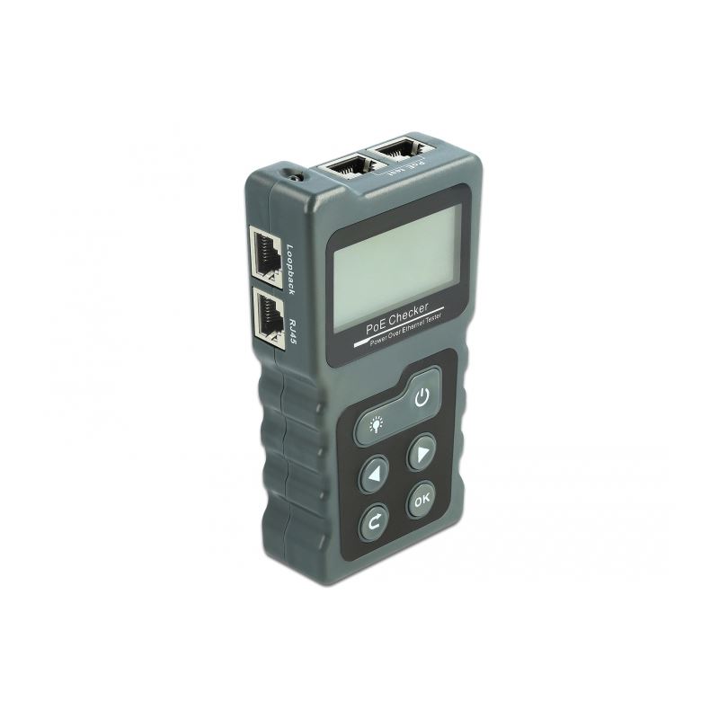 Delock LCD Kabeltester RJ45 / PoE / DC