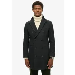 Superdry für Herren. M5011885A Merchant Town Coat schwarz (S), Lässig, Wolle