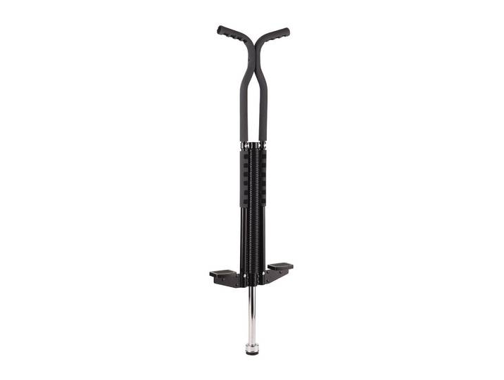 Relaxdays Pogostick Schwarz bis 60 kg, Metall, Kunststoff, 29x6 cm, Freizeit & Co, Gartenspielzeug