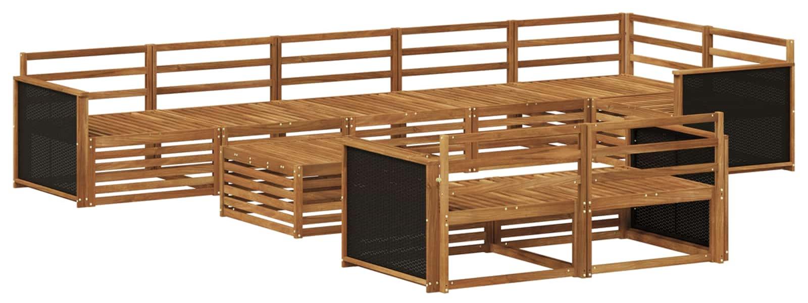 Outdoor-Sofagarnitur 9 pcs