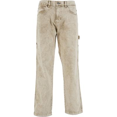 Bequeme Jeans DEF "DEF DEF May Straight Fit Jeans", Herren, Gr. 32, Normalgrößen, sand, 100% Baumwolle, unifarben, Jeans