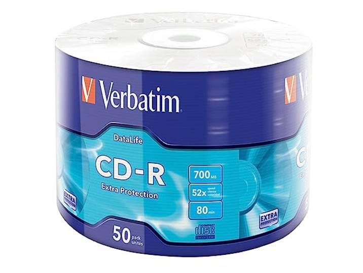 Verbatim 43787 CD-R 700MB 52x 50er Wrap spindel zilver