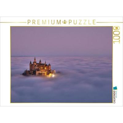 CALVENDO Puzzle Burg Hohenzollern, Schwäbische Alb | 1000 Teile Lege-Größe 64x48cm Foto-Puzzle für glückliche Stunden
