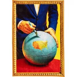 Toiletpaper Globe Badezimmermatte 60 x 90 cm rechteckig