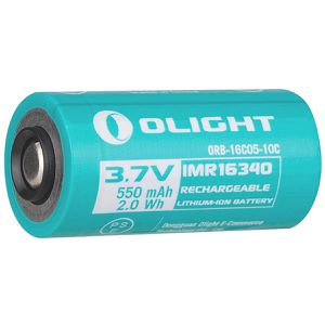 Olight Akku ORB-16C05-10C, 3,7 V, 550 mAh, CR123A, 16340, Li-Ion, 1 Stück